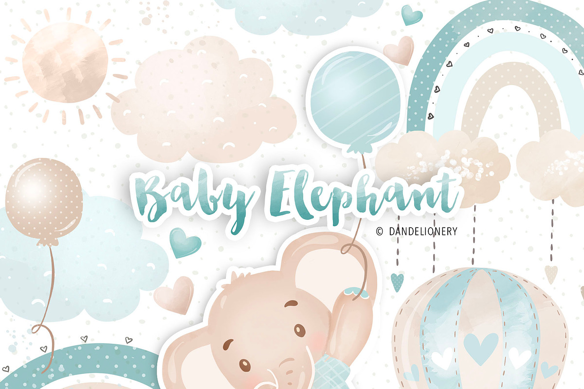 Baby Elephant boy design, an Illustration by designloverstudio (Photo 3 of 3)