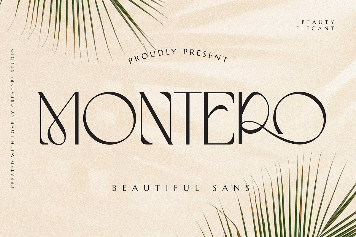 Montero Beautiful Sans, a Sans Serif Font by Creatype Studio (Photo 1 of 10)