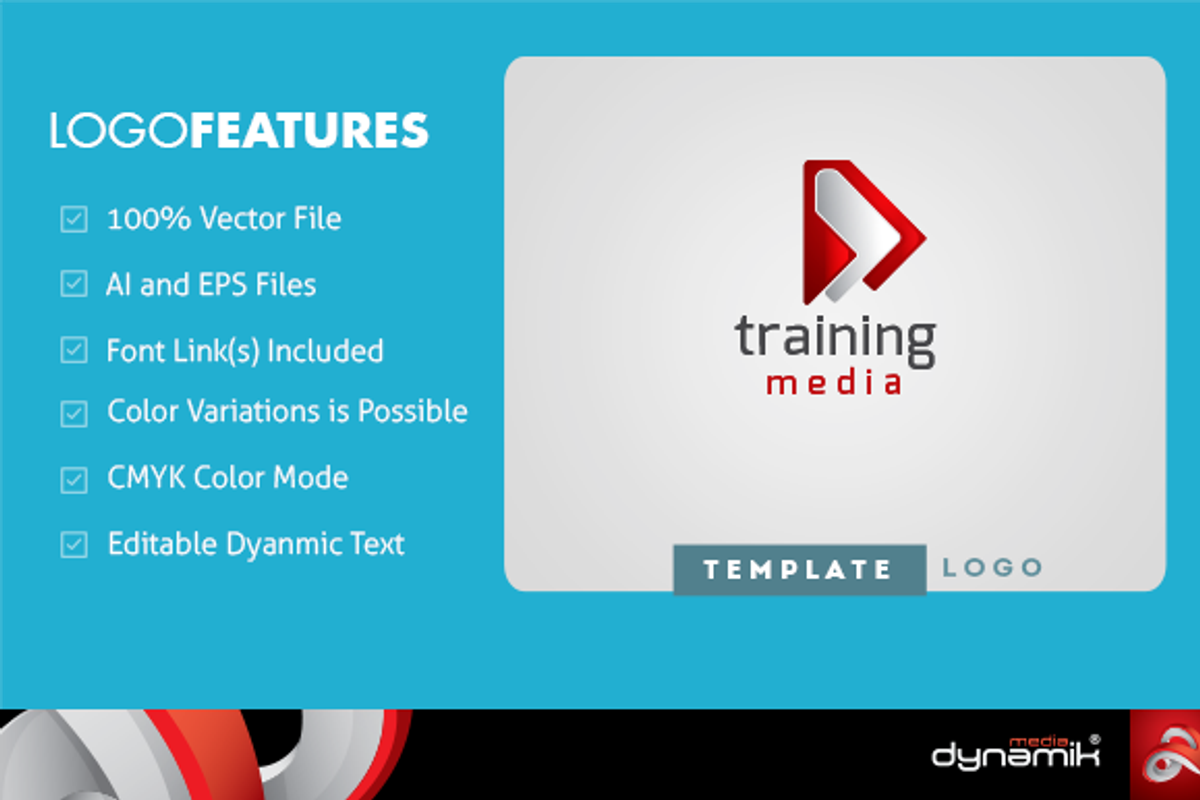 Training Media - Logo Template, a Branding & Logo Template by DynamikMedia (Photo 1 of 5)