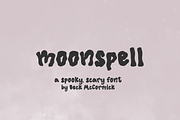 Moonspell Font - A Wavy Font, a Handwritten Font by Beck McCormick (Thumbnail 1 of 10)
