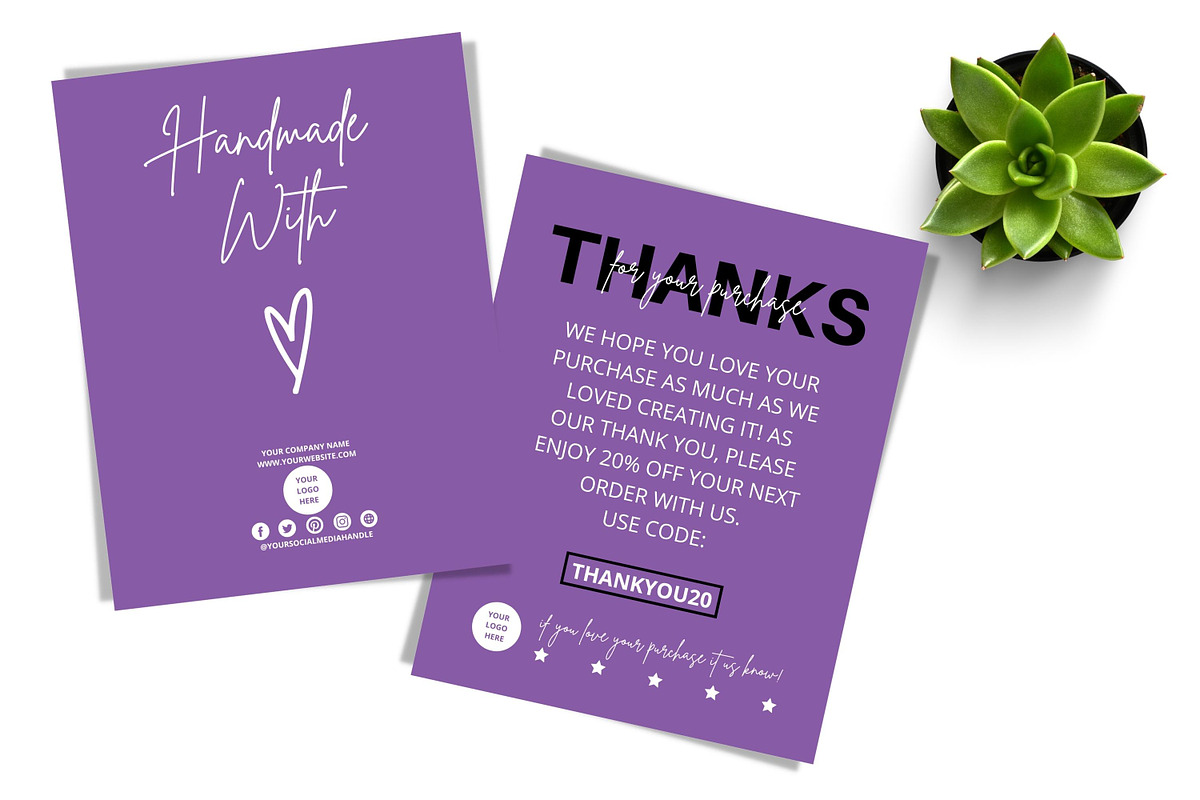 THANK YOU CARD FOR BUSINESS 2 SIDED, a Flyer Template by Oskar Wantopi (Photo 9 of 12)