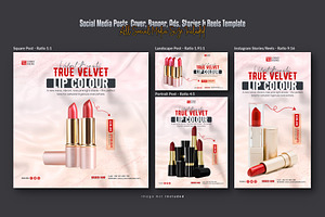 Cosmetic Beauty Product Social Media, a Social Media Template by Creative_View