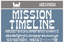 Mission Timeline font