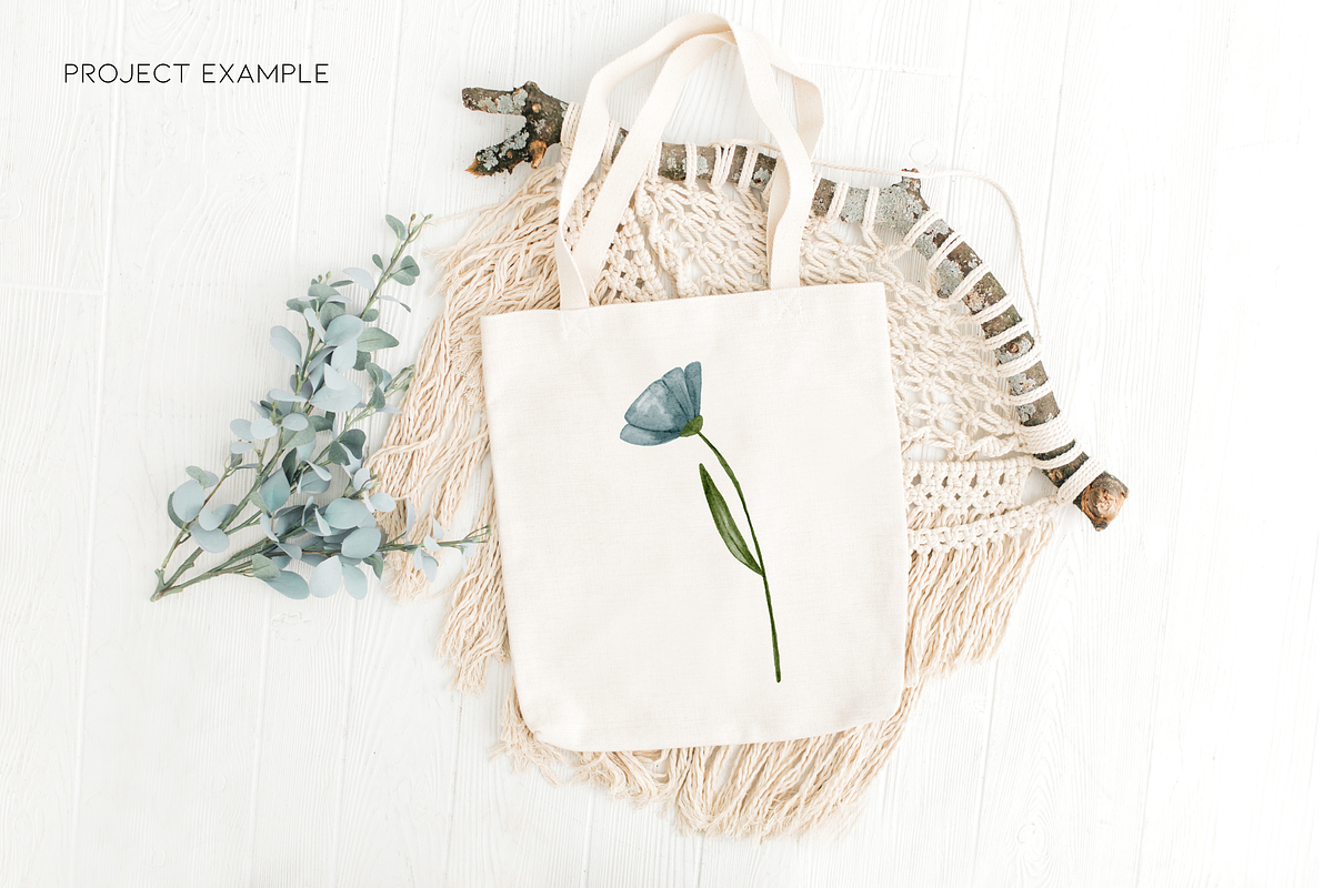 Painted Watercolor Flowers Clipart, a Decorative Illustration by Murphy & Frank (Photo 7 of 8)