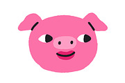Happy, funny animal heads, comic set, an Animal Illustration by Good Studio (Thumbnail 5 of 9)