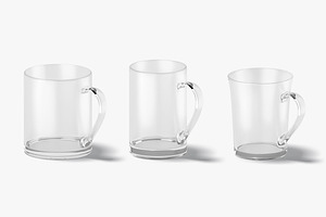 10 Glass Mug 3D Model