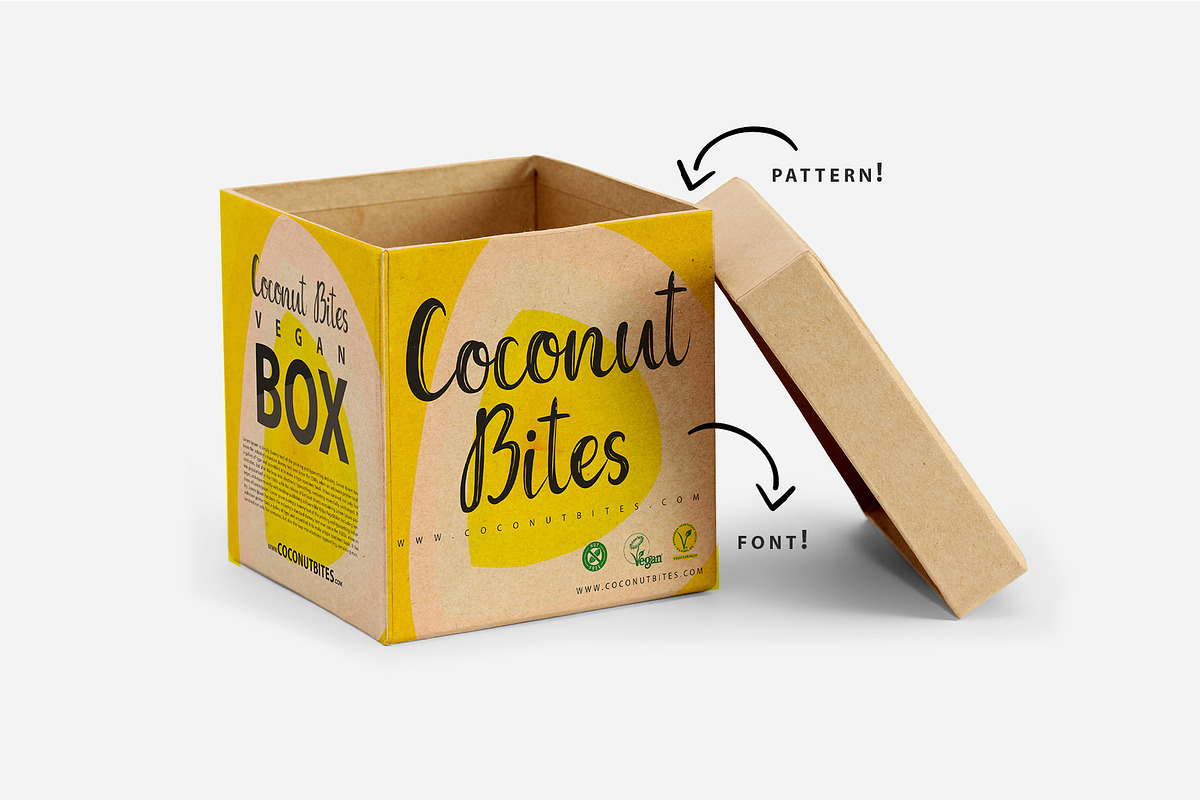Coconut Font & Abstract Patterns preview 2