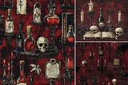Gothic Victorian Apothecary, a Background Graphic by Printable Treasure (Thumbnail 2 of 4)