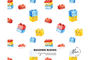 Building blocks seamless pattern, a Pattern Graphic by Milatoo (Thumbnail 3 of 3)