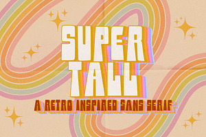 Super Tall - Retro Sans Serif Font