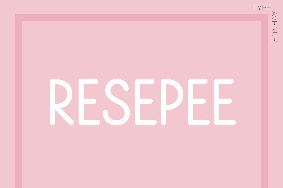 Resepee Font, a Handwritten Font by noonsun (Photo 1 of 6)