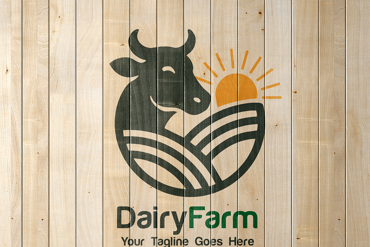 Minimal Dairy Farm Logo Design, a Branding & Logo Template by YUDesignStore (Photo 7 of 7)