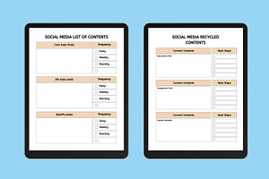 Digital Social Media Planner Canva