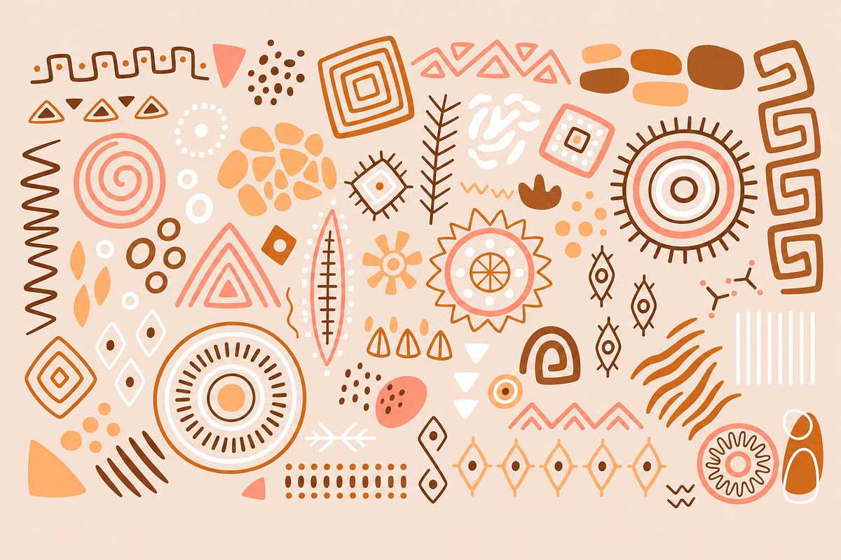 Boho Folk Floral Clipart, a Decorative Illustration by Anna Studio (Photo 5 of 12)
