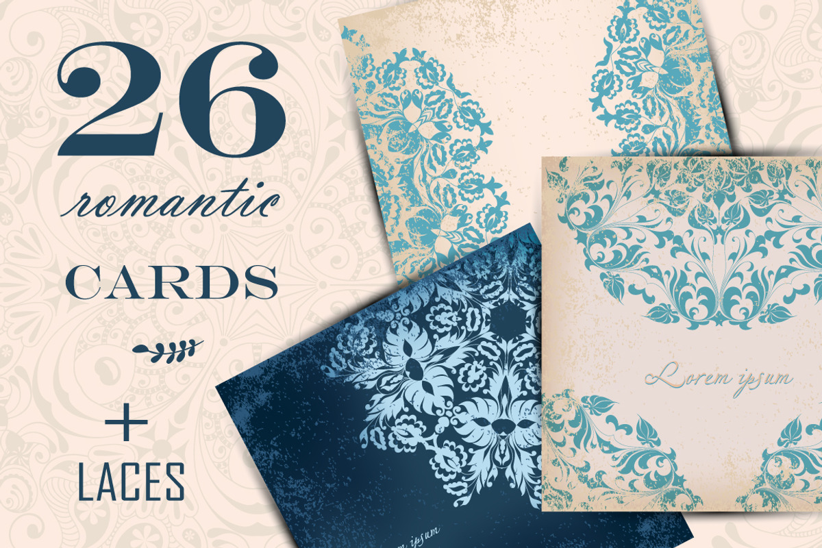 Rownd Lace Cards, a Decorative Illustration by Lidiebug (Photo 1 of 6)