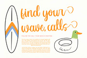 Monday Beachnes Bold Handwritten, a Script Font by Letterena Studios Script (Thumbnail 11 of 20)