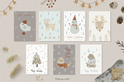 Christmas animals for kids clipart, an Animal Illustration by polikarpovaart (Thumbnail 5 of 12)