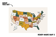 United States of America Map, an Education Illustration by AnkaDrozd (Thumbnail 4 of 9)