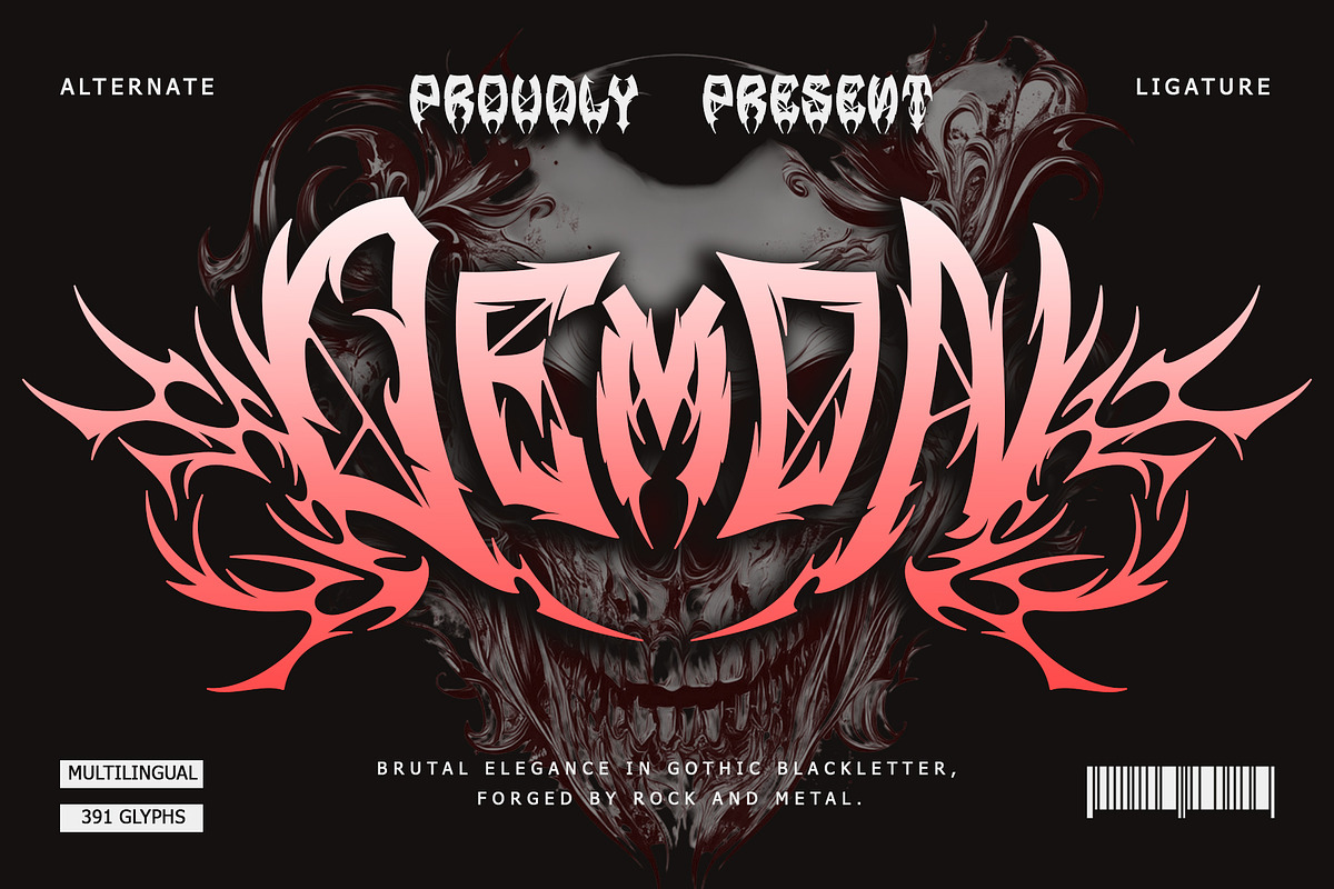 Demon Crown – Gothic Font, a Blackletter Font by Letterara (Photo 1 of 15)