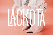 Lackota - Modern Sans Serif Font, a Sans Serif Font by Almeera Std (Thumbnail 1 of 10)