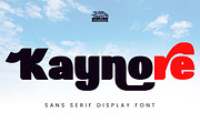 Kaynore - Sans Serif Display Font, a Sans Serif Font by Rishsketch (Thumbnail 1 of 16)