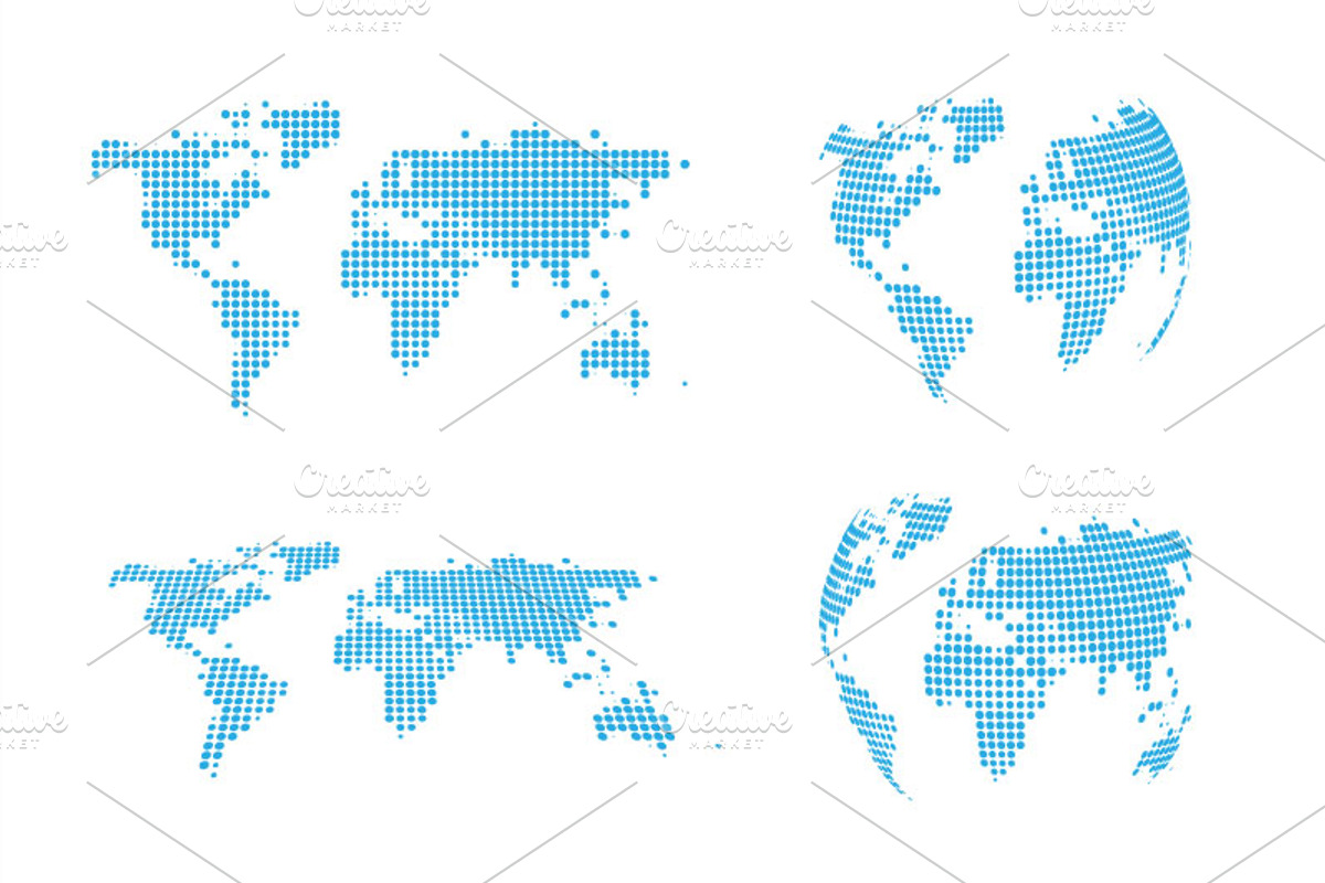 Maps halftone, a Technology Illustration by Ruliz (Photo 2 of 2)