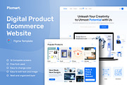 Digital Products E-Commerce Website, an UI Kit Template by peterdraw (Thumbnail 1 of 9)