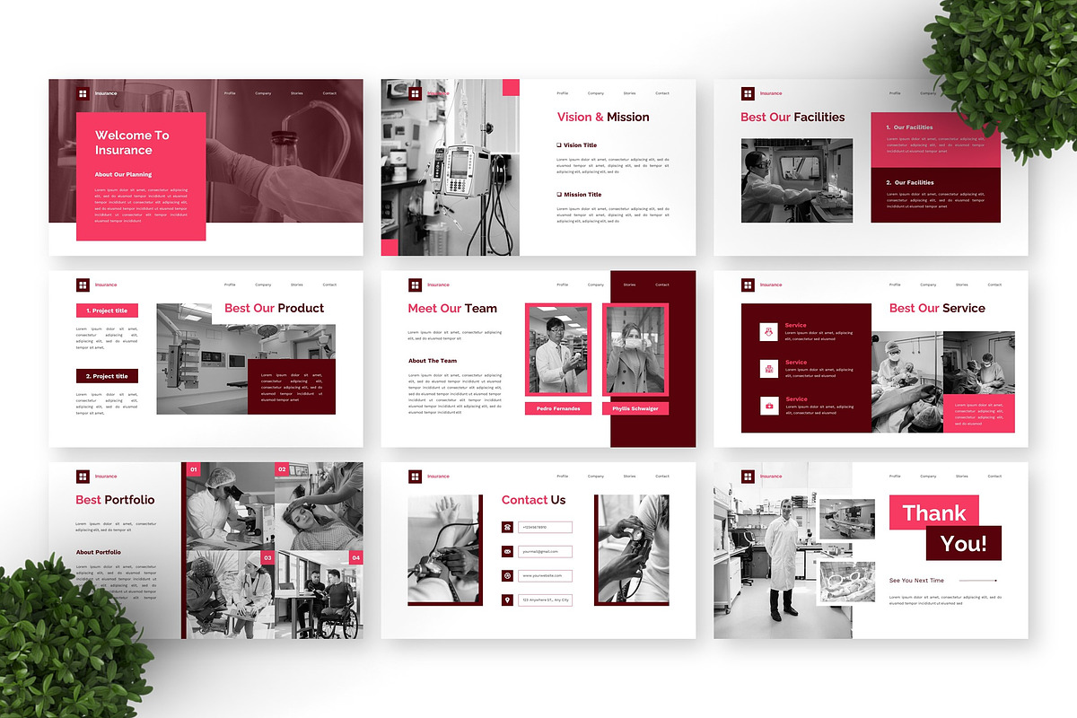 Insurance - Medical Powerpoint, a Presentation Template by Deepslide Studio (Photo 4 of 4)