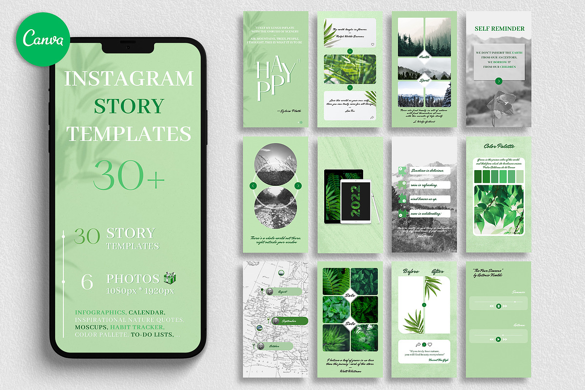 30+ Instagram STORY Templates, a Social Media Template by Instancy Design (Photo 1 of 6)