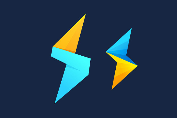 Lightning And S Letter Logo