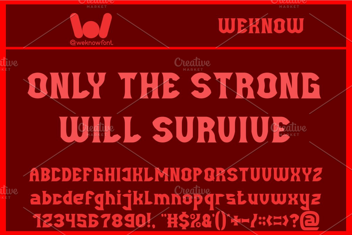 Strangest Things font, a Font by weknow (Photo 5 of 5)