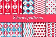 Valentine Seamless Patterns, a Pattern Graphic by Katyr (Thumbnail 1 of 2)