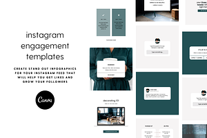 Canva Instagram Engagement Templates