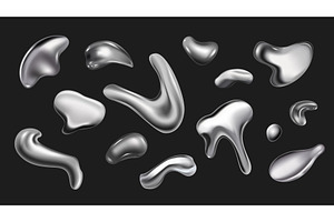 Liquid Shapes 3D Illustration, an Illustration by alexdndz