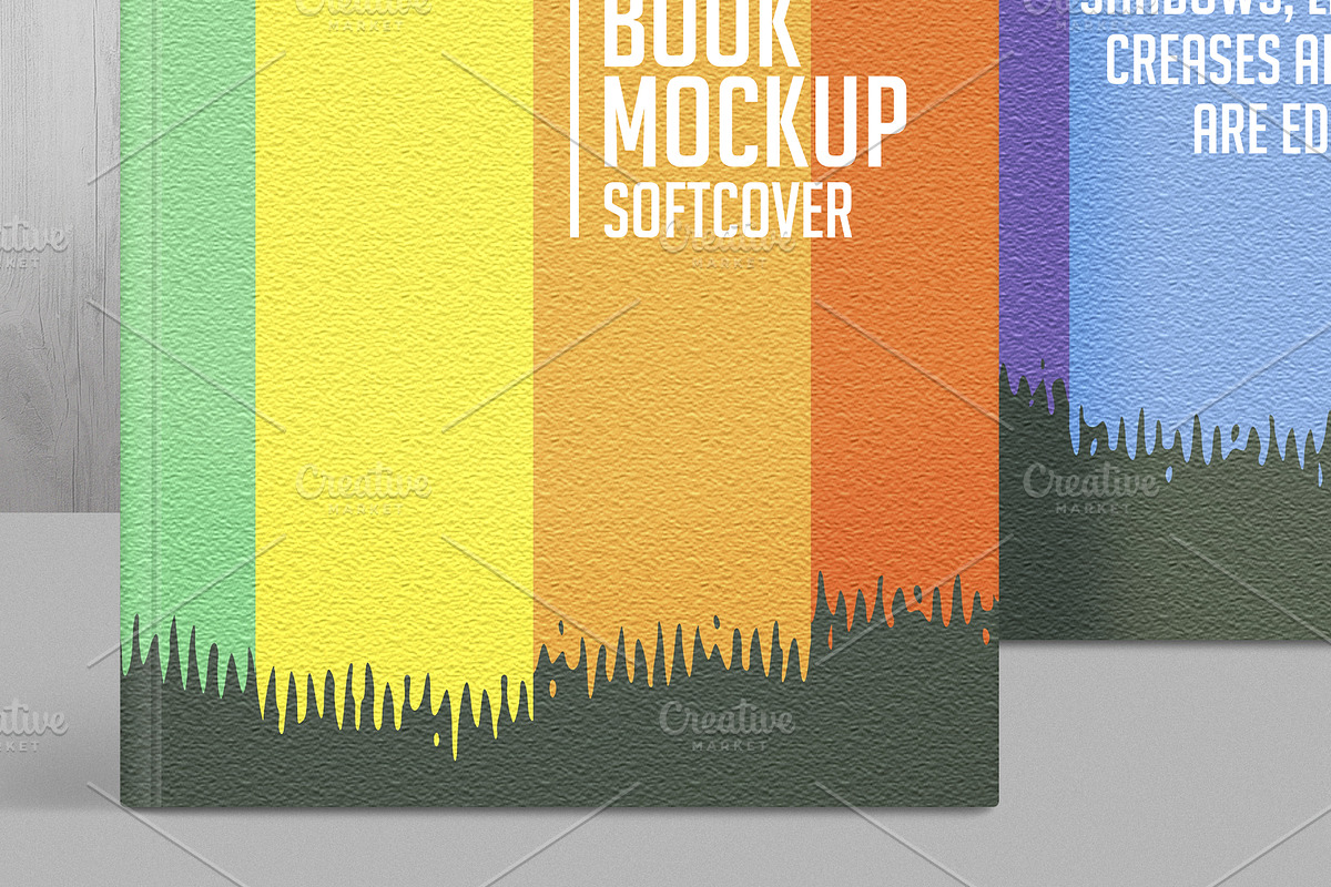 Book Mockup Hardcover Front View, a Print Template by ArtefShop (Photo 6 of 8)