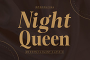 Night Queen, a Serif Font by josstype (Thumbnail 1 of 6)
