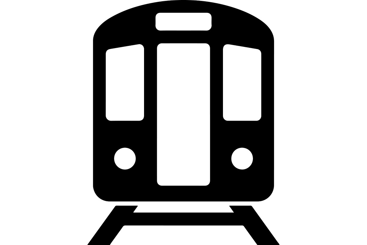 Train and subway silhouette, a Transportation Illustration by abu67222 (Photo 10 of 13)