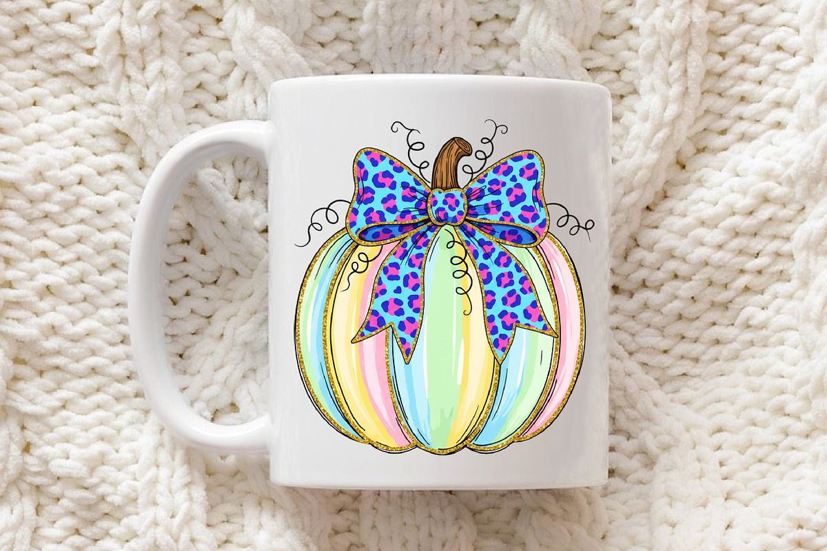 Brushstroke Coquette Glitter Pumpkin, an Illustration by Libby Wishes (Photo 5 of 6)