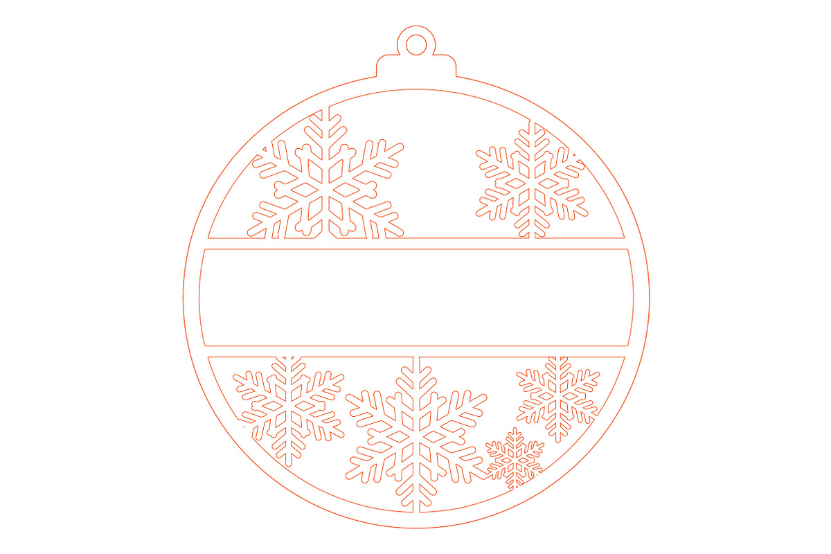 Christmas Custom Ornament Laser Cut, a Decorative Illustration by Rose Art (Photo 2 of 3)