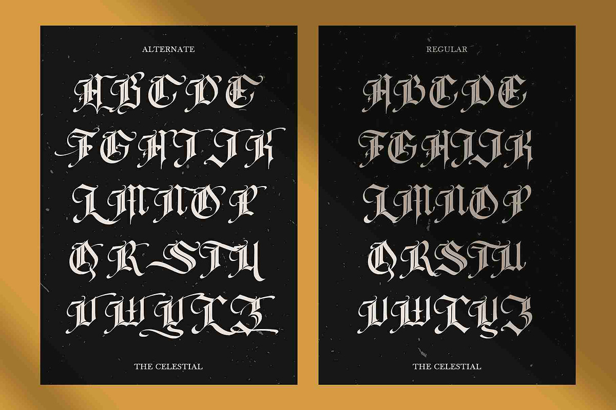 The celestial - Blackletter Font, a Blackletter Font by Vampstudio (Photo 12 of 13)