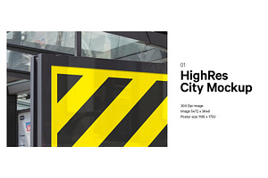 City Light Bus Stop Poster Mockup