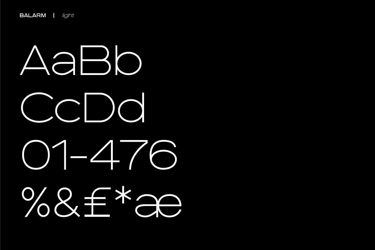 BALARM - a clean, wide sans typeface, a Sans Serif Font by Catkie - Digital Art (Photo 9 of 14)