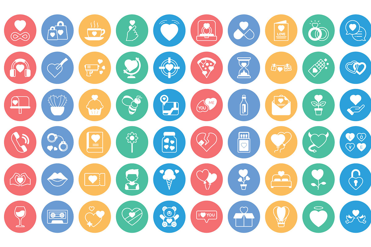 Love and Romance Vector Icons, a Solid Icon by Vector Portal (Photo 6 of 6)