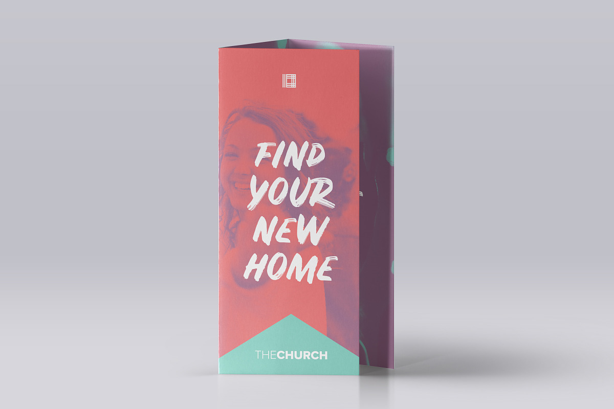 New Home Church Trifold Brochure, a Brochure Template by Church Resources Depot (Photo 1 of 2)