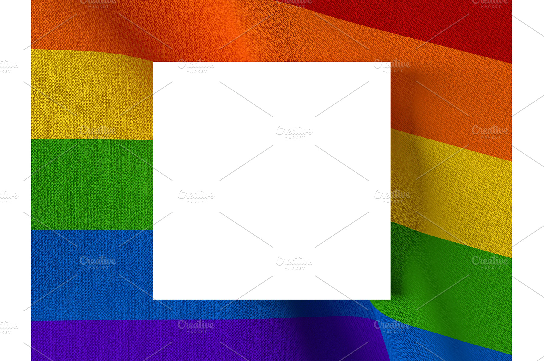 3D render of a waving rainbow pride, an Abstract Photo by Liudmyla Matviiets