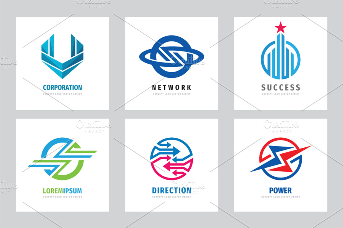 Business Vector Logo Set, a Branding & Logo Template by serkorkin