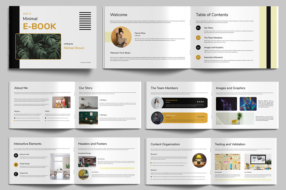 E Book Landscape Brochure Template, a Brochure Template by MightyDesign (Photo 1 of 8)