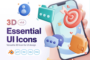 UIcony - General UI 3D Icon Set