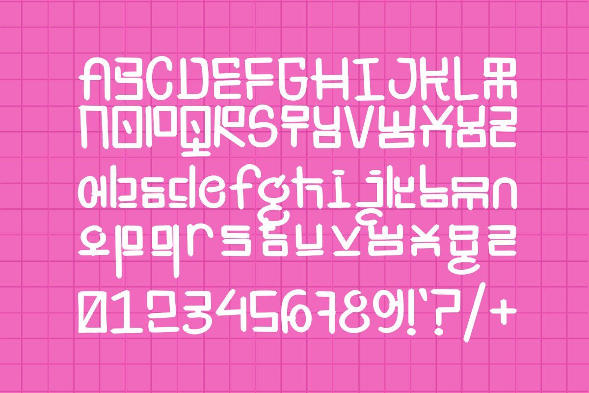 Gangmo - Korean Pop Display, a Sans Serif Font by Pandeka Studio (Photo 9 of 9)