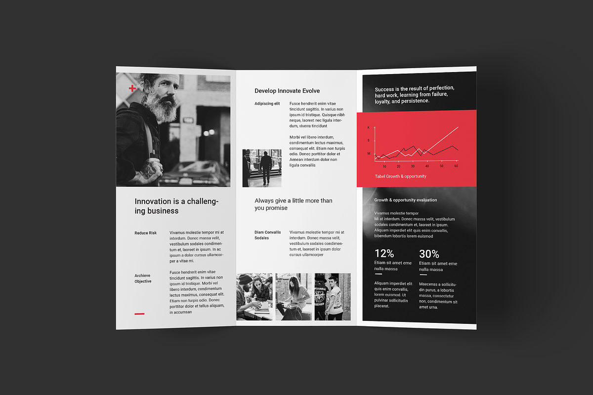 Business Trifold Brochure, a Brochure Template by BOXKAYU (Photo 5 of 6)
